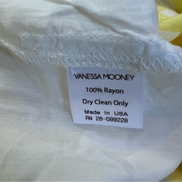 NWT Vanessa Mooney “The Cherry Dress” in Yellow Plaid - Size XS - Picture 5 of 5